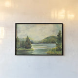 Silver Lake Light Crop by Sue Schlabach. shown as a paper print in a black flame. Available as a archival giclee rolled canvas, fine art paper, or poster print. SKU 78943i.