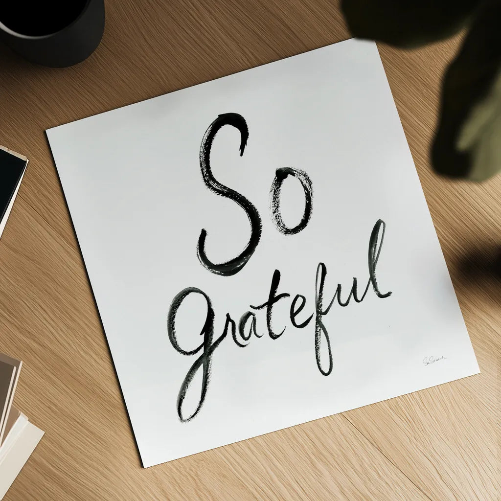 So Grateful by Sue Schlabach. Shown as a detailed flat fine art print, highlighting archival giclee quality. Available as an archival giclee rolled canvas, fine art paper, or poster print. SKU 48131a.
