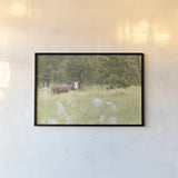 Summer Farm II by Sue Schlabach. shown as a paper print in a black flame. Available as a archival giclee rolled canvas, fine art paper, or poster print. SKU 79101i.