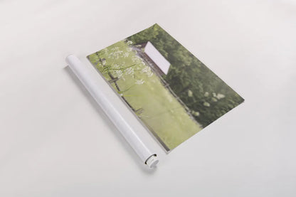 Summer Farm III by Sue Schlabach. shown as a rolled paper print. Available as archival giclee rolled canvas, fine art paper, or poster print. SKU 79102i.