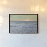 Sunrise by Sue Schlabach. shown as a paper print in a black flame. Available as a archival giclee rolled canvas, fine art paper, or poster print. SKU 18851i.
