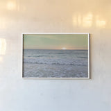 Sunrise by Sue Schlabach. shown as a paper print in a white frame. Available as a archival giclee rolled canvas, fine art paper, or poster print. SKU 18851i.