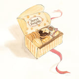 Sweet Delights by Sue Schlabach. SKU 9196a. Archival Giclee Fine art print for wall decor.