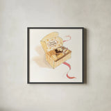 Sweet Delights by Sue Schlabach. Shown in a sleek black glass frame for a contemporary gallery look. Available as an archival giclee rolled canvas, fine art paper, or poster print. SKU 9196a.