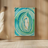Terrain Gilded I by Sue Schlabach. shown as over sized large wall art. Available as an archival giclee rolled canvas, fine art paper, or poster print. SKU 28253h.