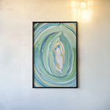 Terrain Gilded I by Sue Schlabach. shown as a paper print in a black flame. Available as a archival giclee rolled canvas, fine art paper, or poster print. SKU 28253h.
