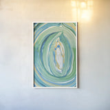 Terrain Gilded I by Sue Schlabach. shown as a paper print in a white frame. Available as a archival giclee rolled canvas, fine art paper, or poster print. SKU 28253h.