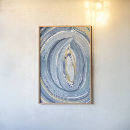 Terrain Gilded I by Sue Schlabach. shown as a paper print in a natural frame. Available as a archival giclee rolled canvas, fine art paper, or poster print. SKU 69195h.