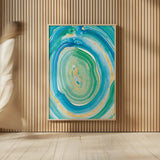 Terrain Gilded II by Sue Schlabach. shown as over sized large wall art. Available as an archival giclee rolled canvas, fine art paper, or poster print. SKU 28254h.
