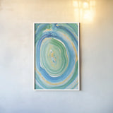 Terrain Gilded II by Sue Schlabach. shown as a paper print in a white frame. Available as a archival giclee rolled canvas, fine art paper, or poster print. SKU 28254h.