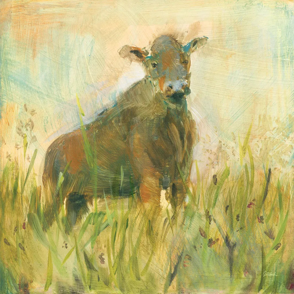 The Grazer by Sue Schlabach. SKU 38106a. Archival Giclee Fine art print for wall decor.