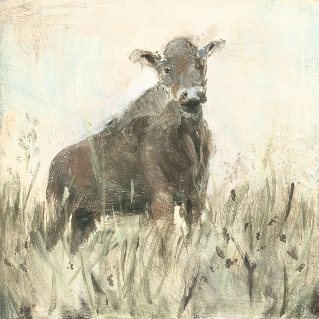 The Grazer Neutral by Sue Schlabach. SKU 39334a. Archival Giclee Fine art print for wall decor.