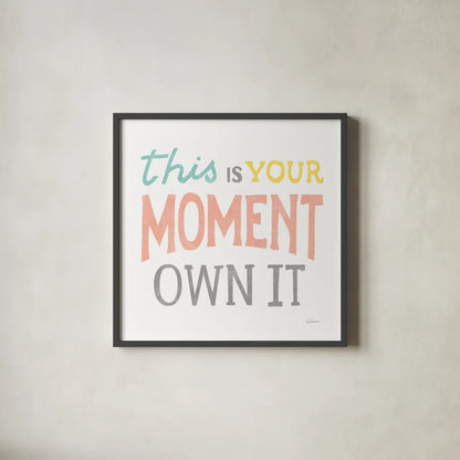 This Moment by Sue Schlabach. Shown in a sleek black glass frame for a contemporary gallery look. Available as an archival giclee rolled canvas, fine art paper, or poster print. SKU 48727a.