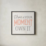 This Moment Gray by Sue Schlabach. Shown in a sleek black glass frame for a contemporary gallery look. Available as an archival giclee rolled canvas, fine art paper, or poster print. SKU 56410a.