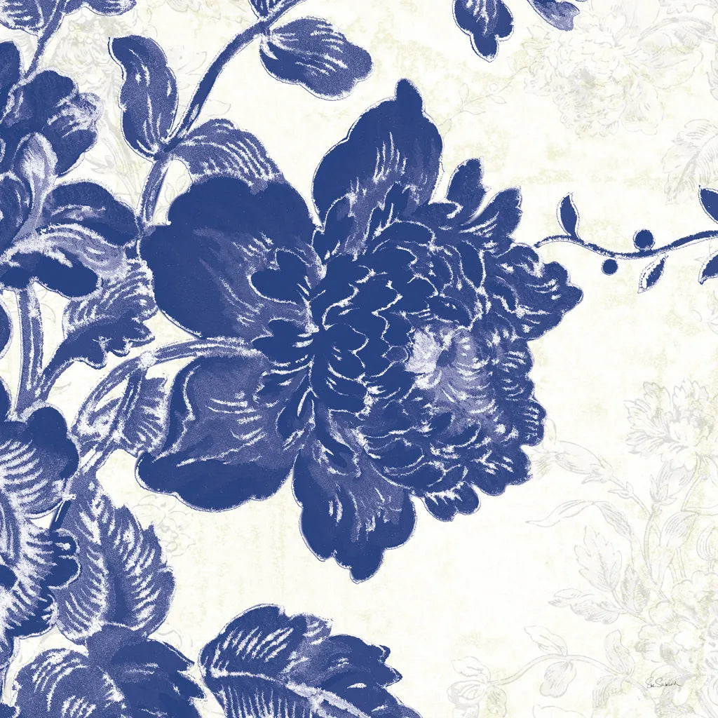 Toile Roses IV by Sue Schlabach. SKU 31608a. Archival Giclee Fine art print for wall decor.