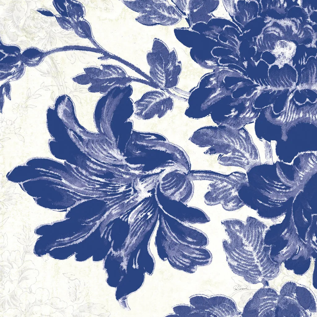 Toile Roses VII by Sue Schlabach. SKU 31611a. Archival Giclee Fine art print for wall decor.