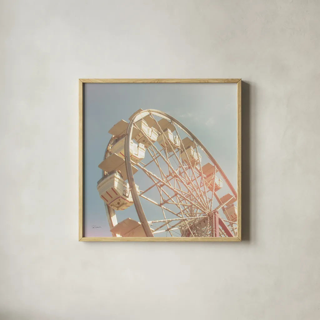 Top of the Sky I by Sue Schlabach. Shown in a natural wood glass frame for a timeless modern aesthetic. Available as an archival giclee rolled canvas, fine art paper, or poster print. SKU 34381a.