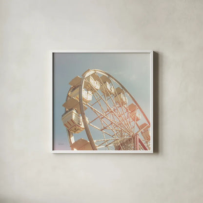 Top of the Sky I by Sue Schlabach. Shown in a crisp white glass frame for a clean and minimalist style. Available as an archival giclee rolled canvas, fine art paper, or poster print. SKU 34381a.