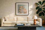 Top of the Sky I by Sue Schlabach. Displayed in a glass frame with matte in a clean modern living room. Available as an archival giclee rolled canvas, fine art paper, or poster print. SKU 34381a.