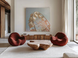 Top of the Sky I by Sue Schlabach. Shown as extra-large giant wall art in a modern living room. Available as an archival giclee rolled canvas, fine art paper, or poster print. SKU 34381a.