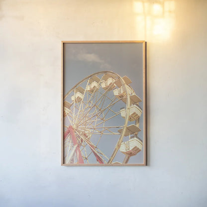 Top of the Sky II by Sue Schlabach. shown as a paper print in a natural frame. Available as a archival giclee rolled canvas, fine art paper, or poster print. SKU 34382h.