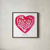 True Love by Sue Schlabach. Shown in a sleek black glass frame for a contemporary gallery look. Available as an archival giclee rolled canvas, fine art paper, or poster print. SKU 49990a.