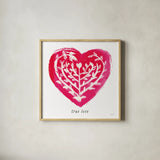 True Love by Sue Schlabach. Shown in a natural wood glass frame for a timeless modern aesthetic. Available as an archival giclee rolled canvas, fine art paper, or poster print. SKU 49990a.