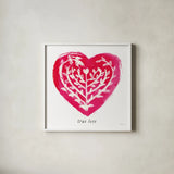 True Love by Sue Schlabach. Shown in a crisp white glass frame for a clean and minimalist style. Available as an archival giclee rolled canvas, fine art paper, or poster print. SKU 49990a.