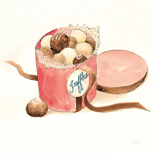 Truffles by Sue Schlabach. SKU 100842a. Archival Giclee Fine art print for wall decor.