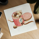 Truffles by Sue Schlabach. Shown as a detailed flat fine art print, highlighting archival giclee quality. Available as an archival giclee rolled canvas, fine art paper, or poster print. SKU 100842a.