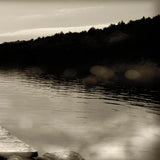 Twilight Dock IV Sepia by Sue Schlabach. SKU 11293a. Archival Giclee Fine art print for wall decor.