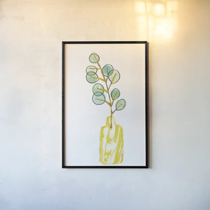 Vase Phase II by Sue Schlabach. shown as a paper print in a black flame. Available as a archival giclee rolled canvas, fine art paper, or poster print. SKU 65384h.