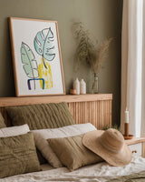 Vase Phase III by Sue Schlabach. shown as a paper print in a natural frame. Available as a archival giclee rolled canvas, fine art paper, or poster print. SKU 65387h.