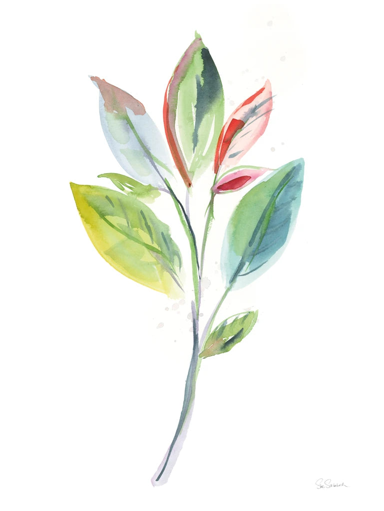 Washy Leaves I by Sue Schlabach