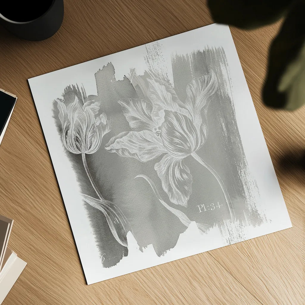 Water Wash I Neutral by Sue Schlabach. Shown as a detailed flat fine art print, highlighting archival giclee quality. Available as an archival giclee rolled canvas, fine art paper, or poster print. SKU 23901a.