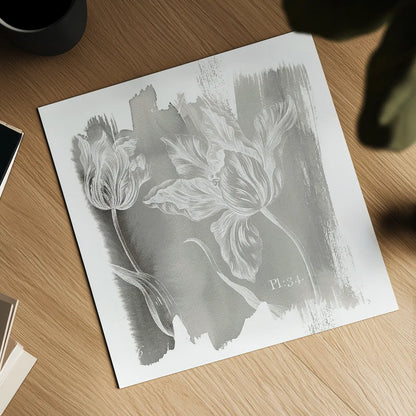 Water Wash I Neutral by Sue Schlabach. Shown as a detailed flat fine art print, highlighting archival giclee quality. Available as an archival giclee rolled canvas, fine art paper, or poster print. SKU 23901a.