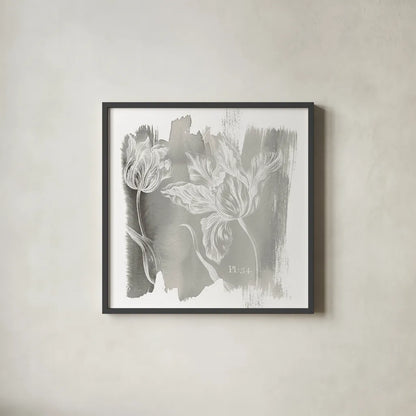 Water Wash I Neutral by Sue Schlabach. Shown in a sleek black glass frame for a contemporary gallery look. Available as an archival giclee rolled canvas, fine art paper, or poster print. SKU 23901a.
