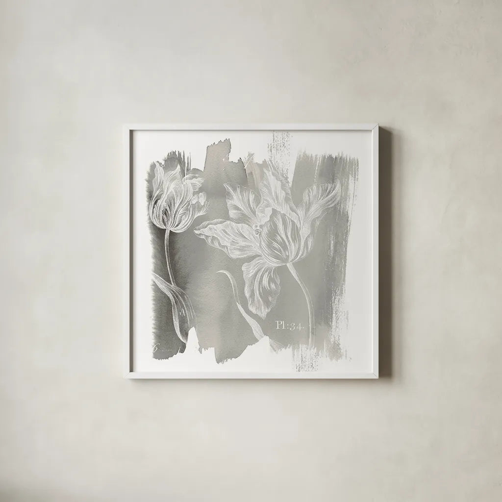 Water Wash I Neutral by Sue Schlabach. Shown in a crisp white glass frame for a clean and minimalist style. Available as an archival giclee rolled canvas, fine art paper, or poster print. SKU 23901a.