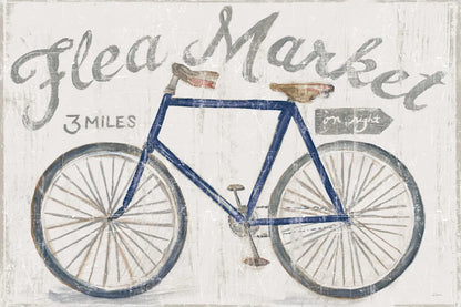 White Barn Flea Market I Blue Gray by Sue Schlabach. SKU 56465i. Archival Giclee Fine art print for wall decor.