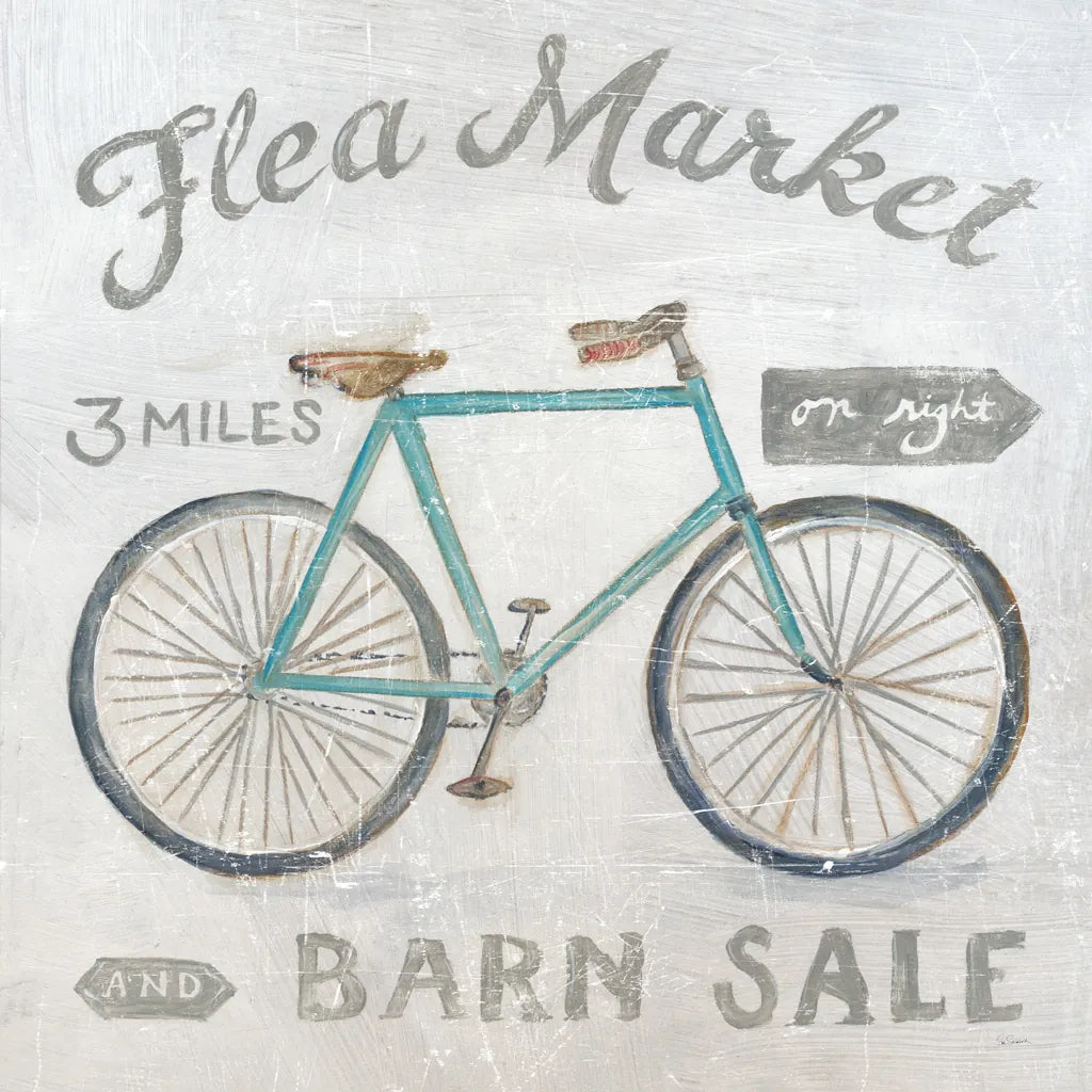 White Barn Flea Market IV by Sue Schlabach. SKU 31784a. Archival Giclee Fine art print for wall decor.