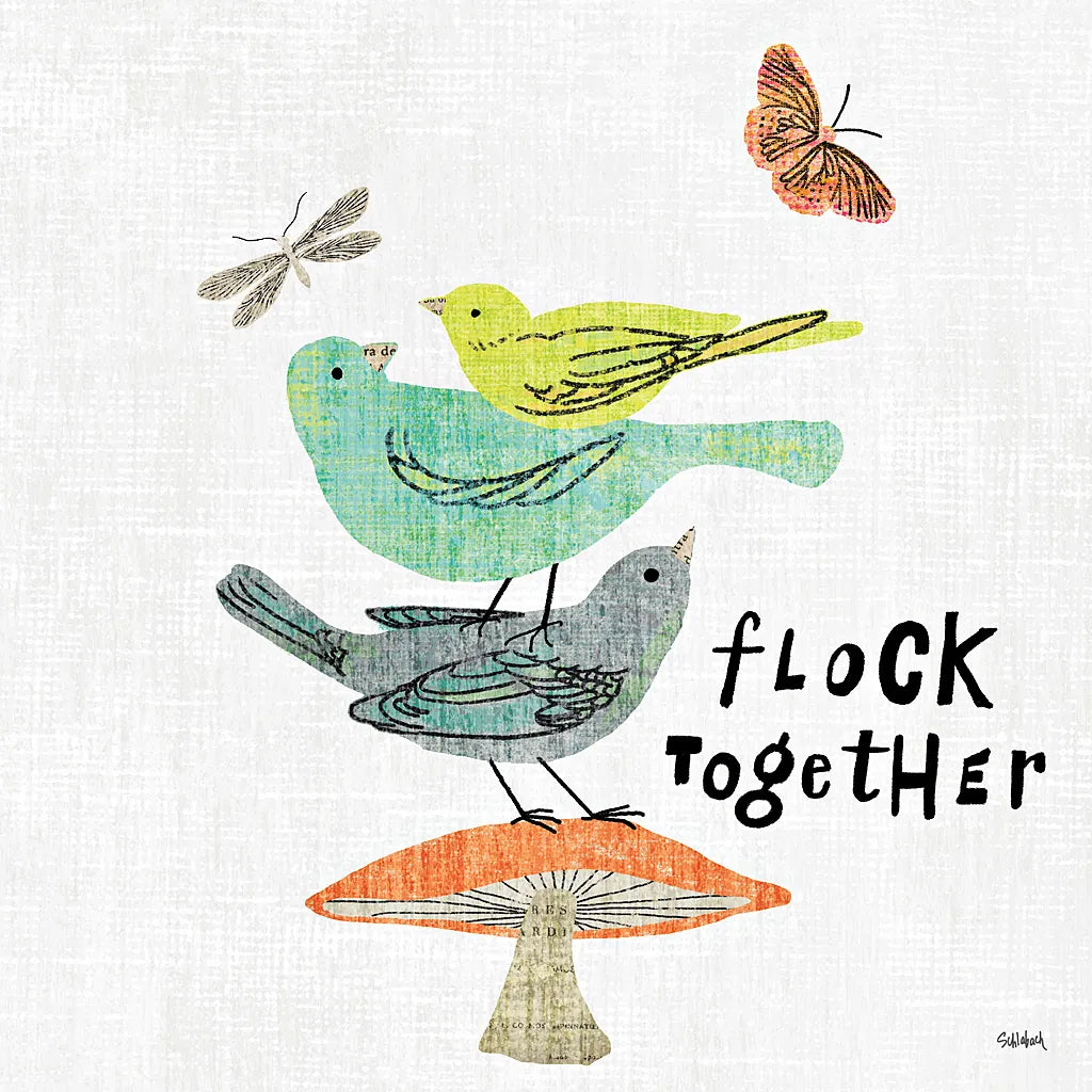 Wild Wings II by Sue Schlabach. SKU 34734a. Archival Giclee Fine art print for wall decor.