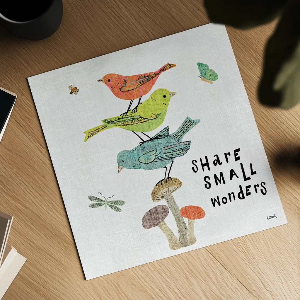 Wild Wings III by Sue Schlabach. Shown as a detailed flat fine art print, highlighting archival giclee quality. Available as an archival giclee rolled canvas, fine art paper, or poster print. SKU 34735a.