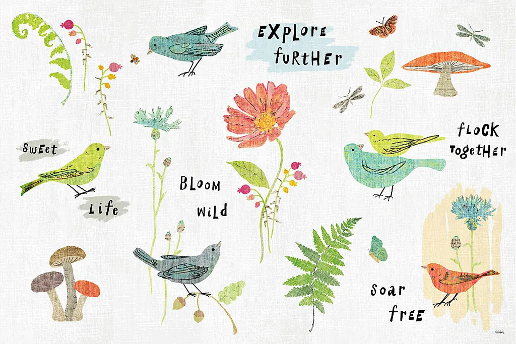 Wild Wings IX by Sue Schlabach. SKU 34886i. Archival Giclee Fine art print for wall decor.