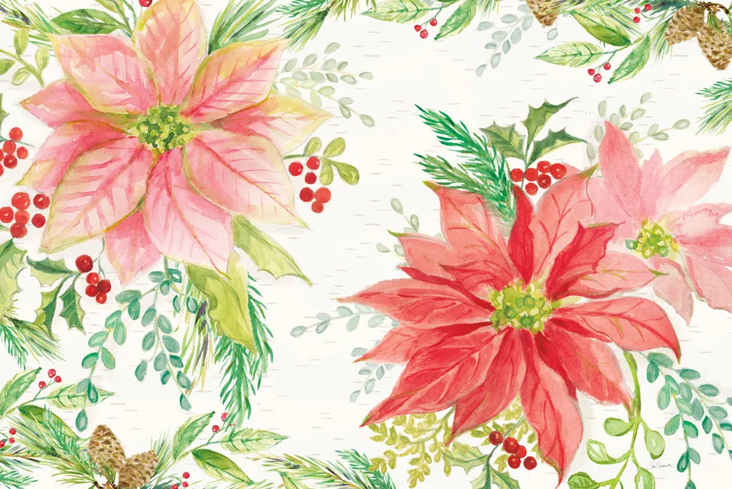 Winter Blooms I by Sue Schlabach. SKU 39603i. Archival Giclee Fine art print for wall decor.