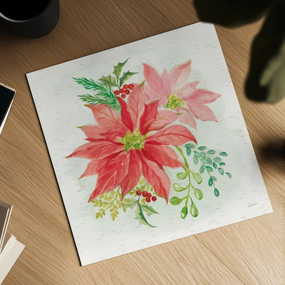 Winter Blooms II by Sue Schlabach. Shown as a detailed flat fine art print, highlighting archival giclee quality. Available as an archival giclee rolled canvas, fine art paper, or poster print. SKU 39604a.