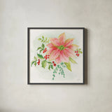 Winter Blooms III by Sue Schlabach. Shown in a sleek black glass frame for a contemporary gallery look. Available as an archival giclee rolled canvas, fine art paper, or poster print. SKU 39605a.