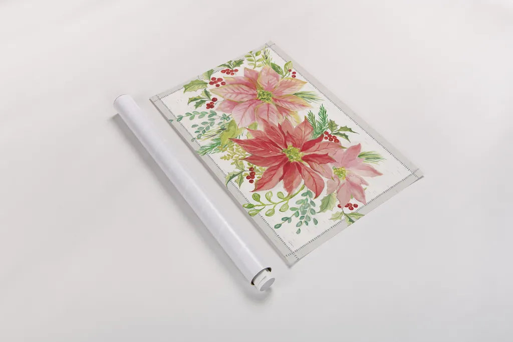 Winter Blooms VI by Sue Schlabach. shown as a rolled paper print. Available as archival giclee rolled canvas, fine art paper, or poster print. SKU 39608i.