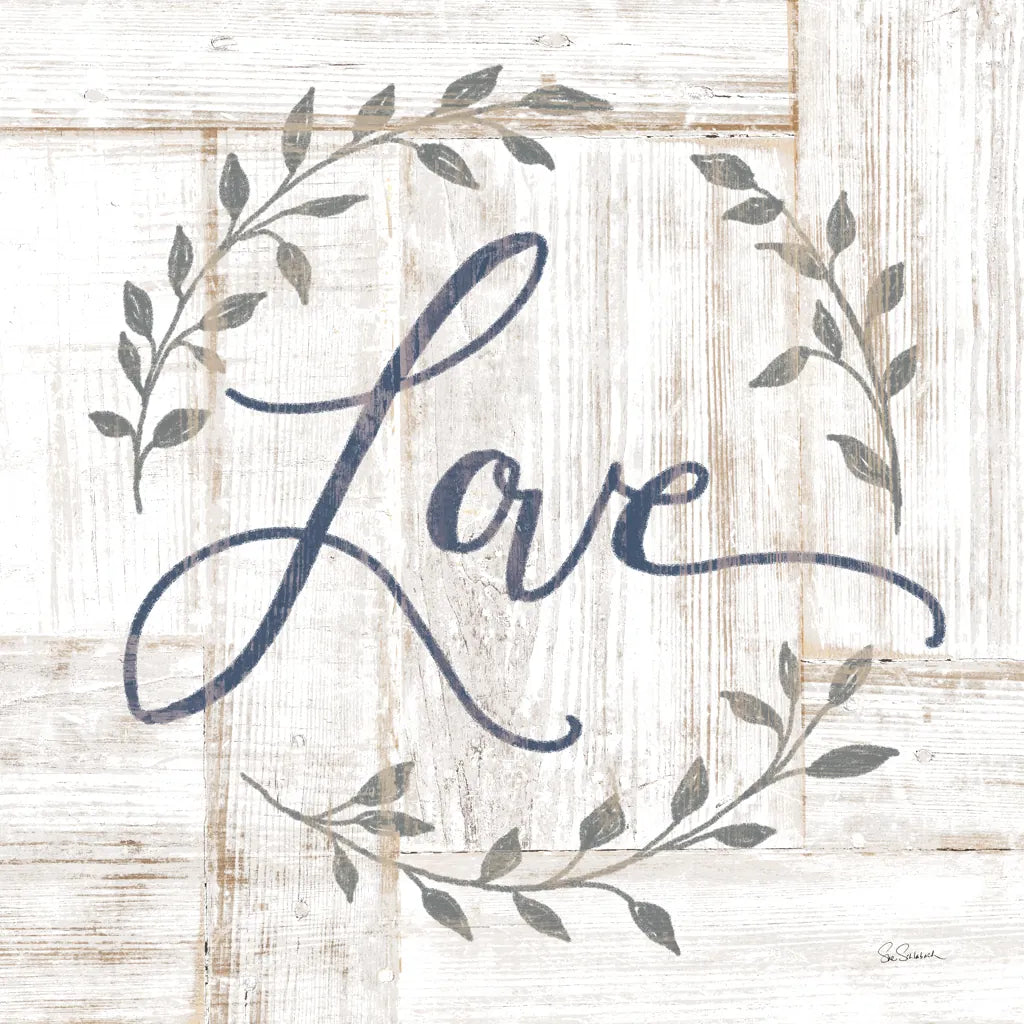 Woodgrain Love by Sue Schlabach. SKU 68396a. Archival Giclee Fine art print for wall decor.