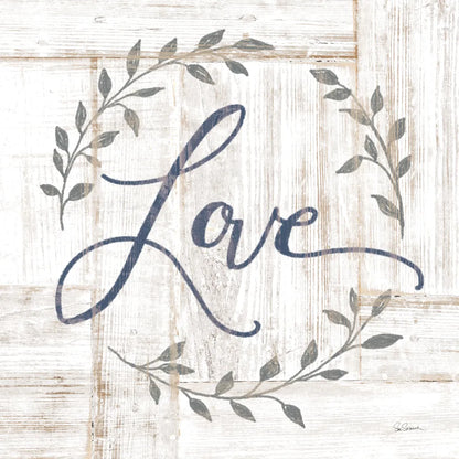 Woodgrain Love by Sue Schlabach. SKU 68396a. Archival Giclee Fine art print for wall decor.