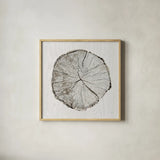 Woodland Years I by Sue Schlabach. Shown in a natural wood glass frame for a timeless modern aesthetic. Available as an archival giclee rolled canvas, fine art paper, or poster print. SKU 21823a.